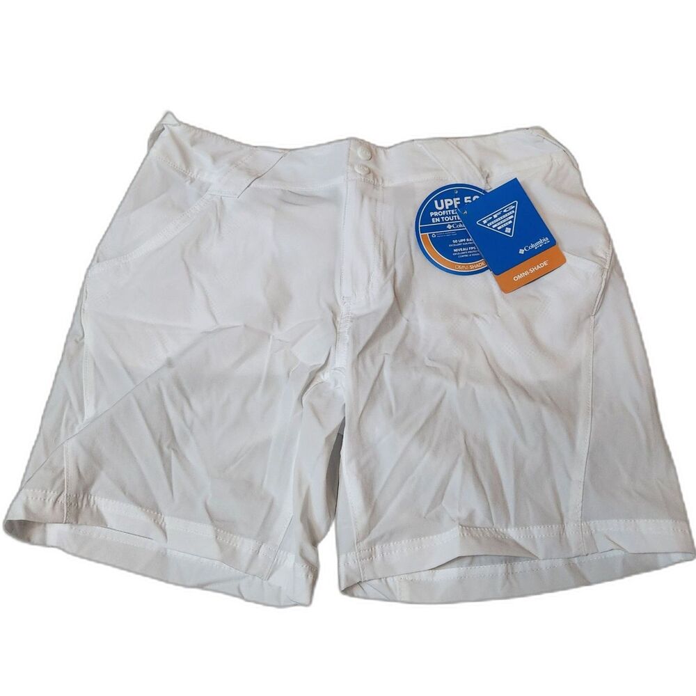 Columbia Coral Point III UPF 50 Shorts Women’s Size 8 White